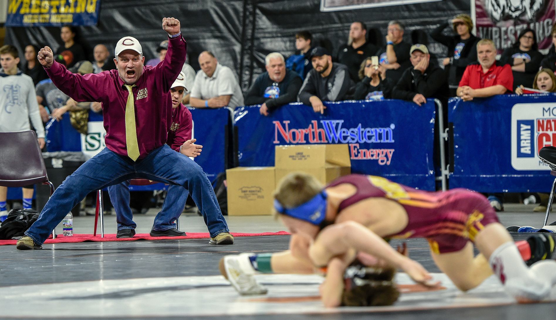 Day two of the wrestling tournament